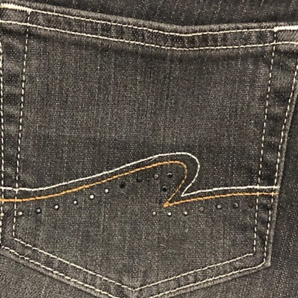 𝅺style & Co Black Rinse Stretch Boot Cut Jeans - Picture 4 of 6